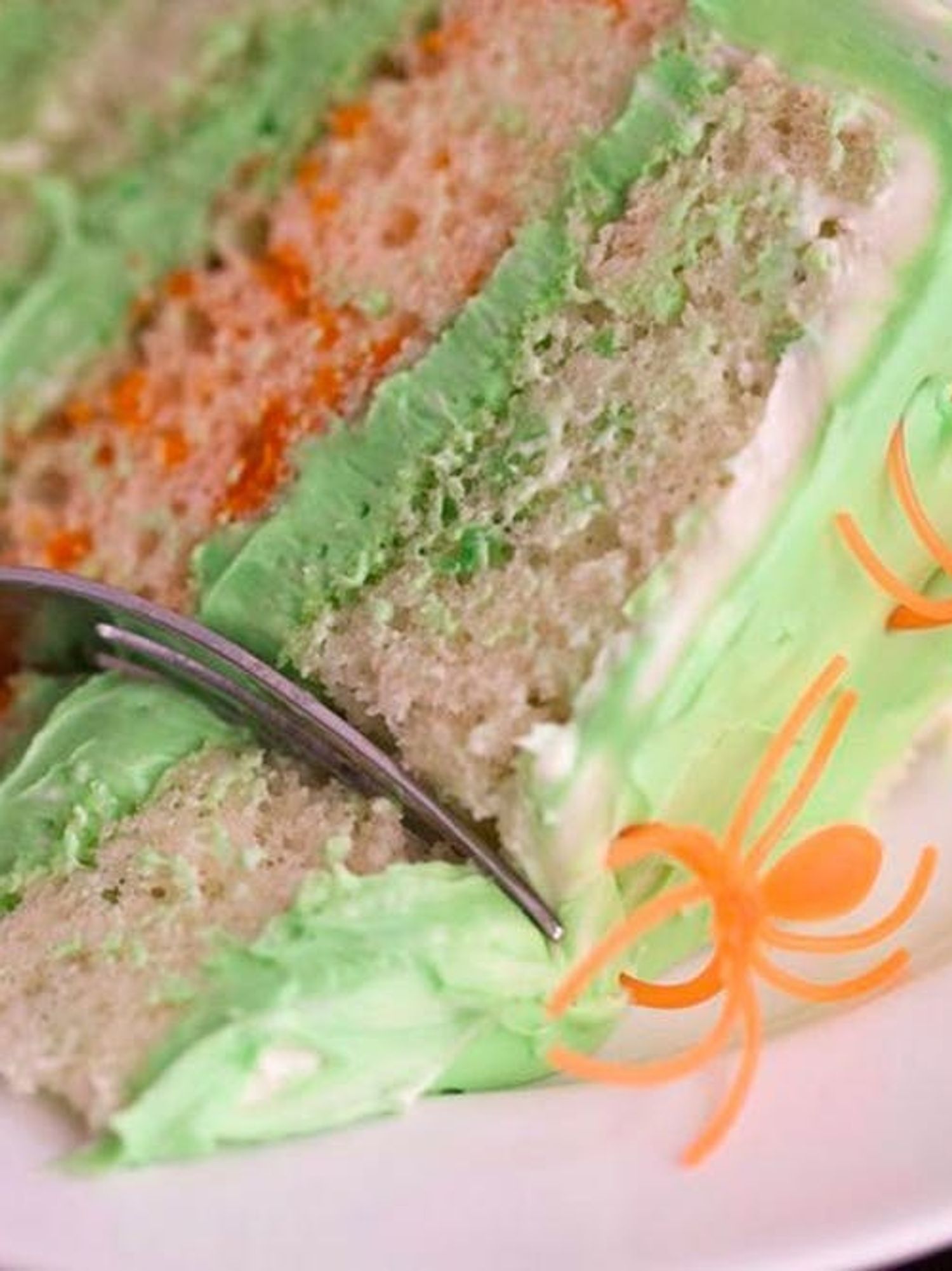 Mean Green Neon Confetti Cake