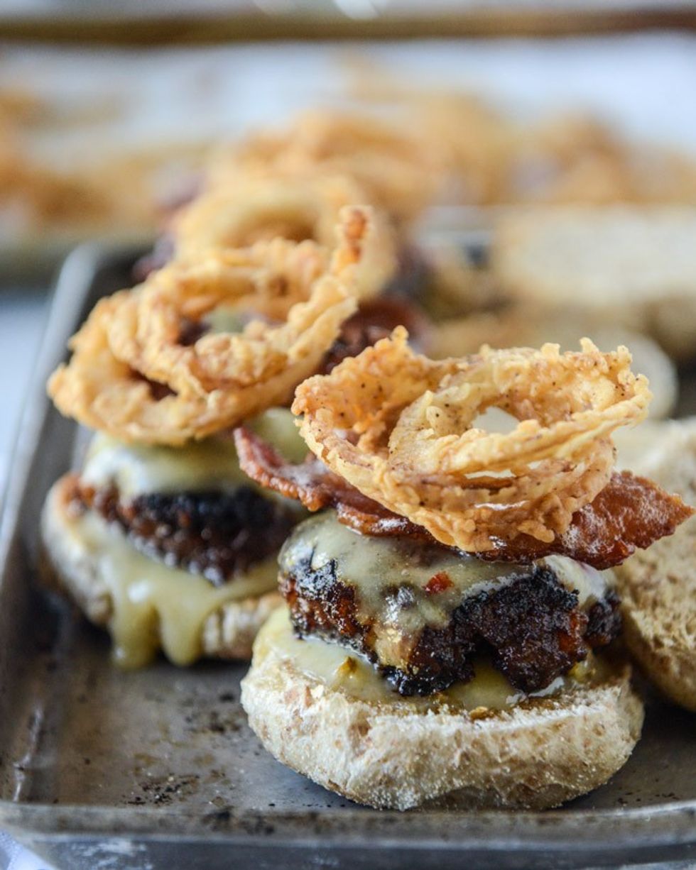 Meatloaf Sliders With Frizzled Onions
