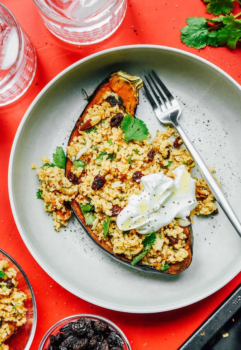 Mediterranean Stuffed Eggplant