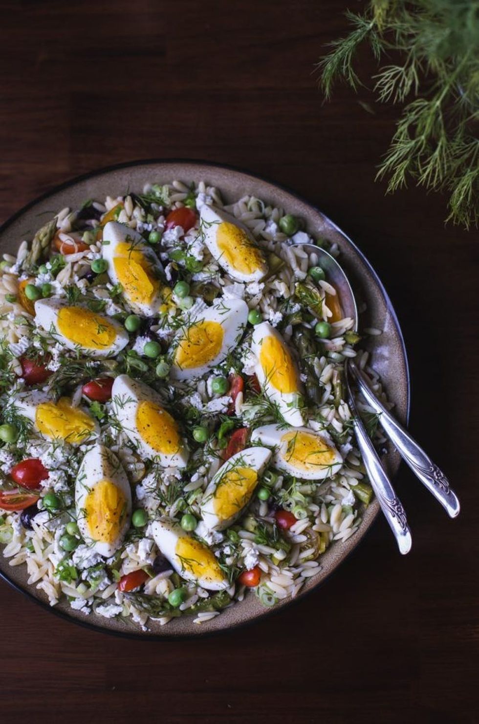 Mediterranean-Style Orzo Salad With Spring Vegetables