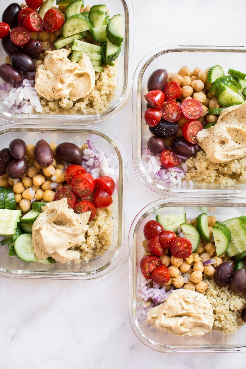 Mediterranean Vegan Meal Prep Bowls