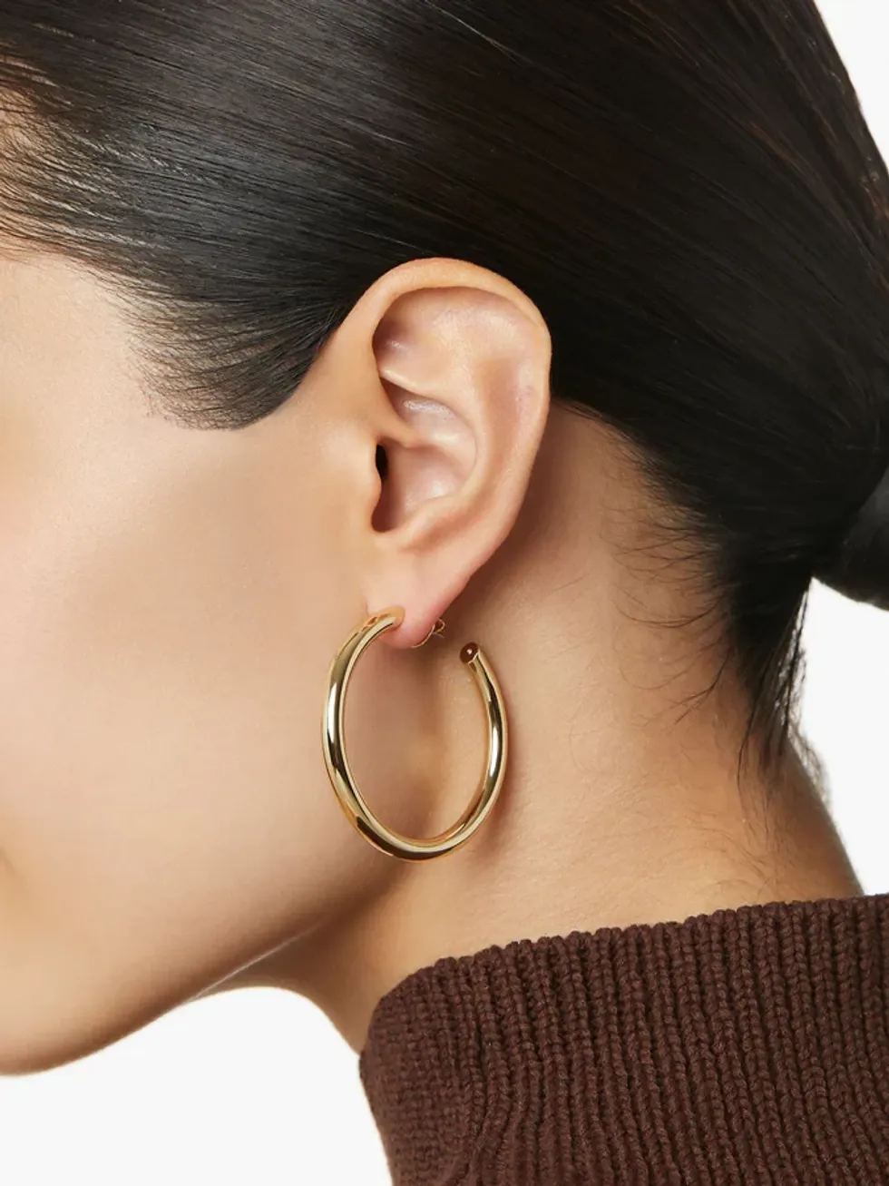 medium gold earrings