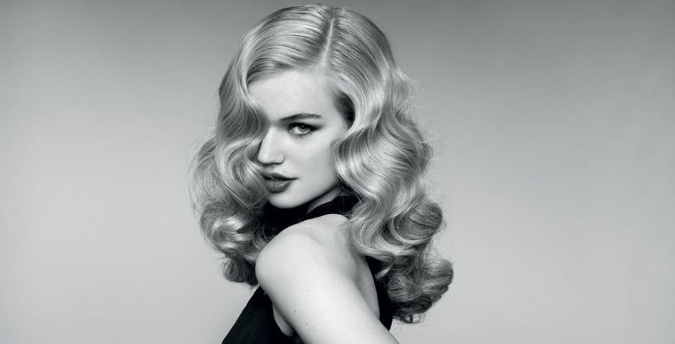 medium hairstyles, old hollywood waves