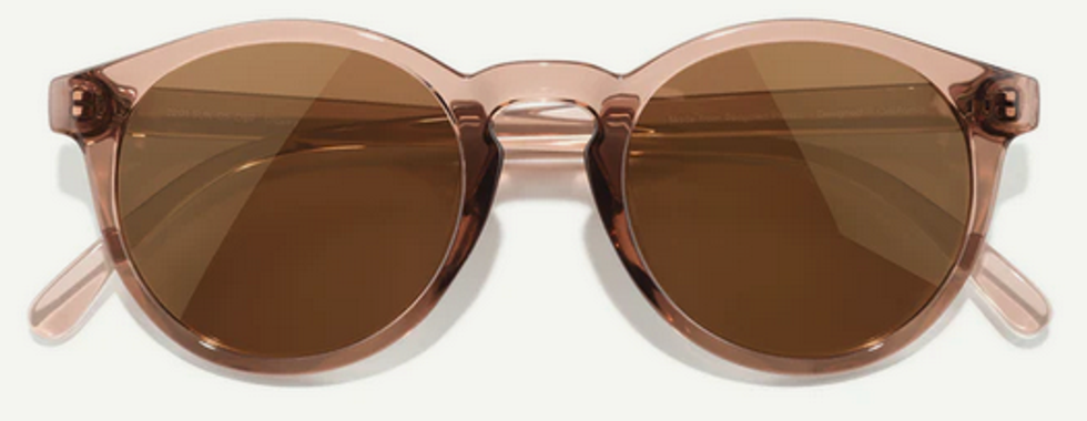 medium, round frame sunglasses
