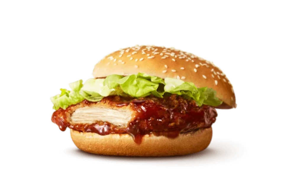 menu item from McDonald's Japan, the teriyaki chicken filet-o sandwich burger