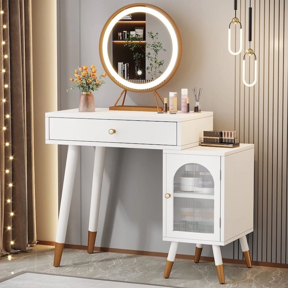 Mercer41 Jamerra Vanity with Lighted Mirror