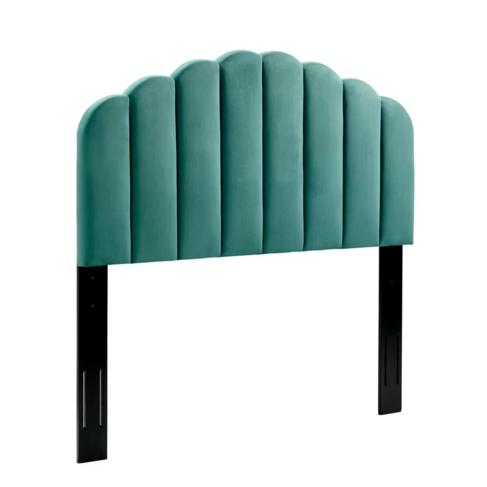 mercer41 scalloped green headboard
