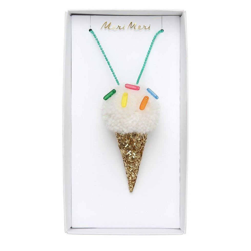 Meri Meri  Ice Cream Pompom Necklace best holiday gifts for kids