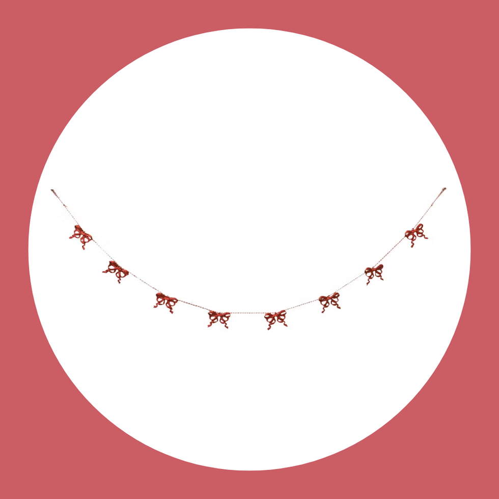 Merry Moments Red Bows Holiday Garland