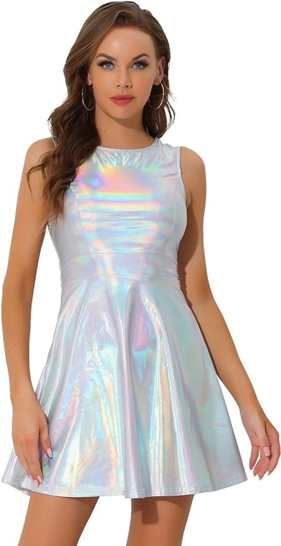 metallic dress