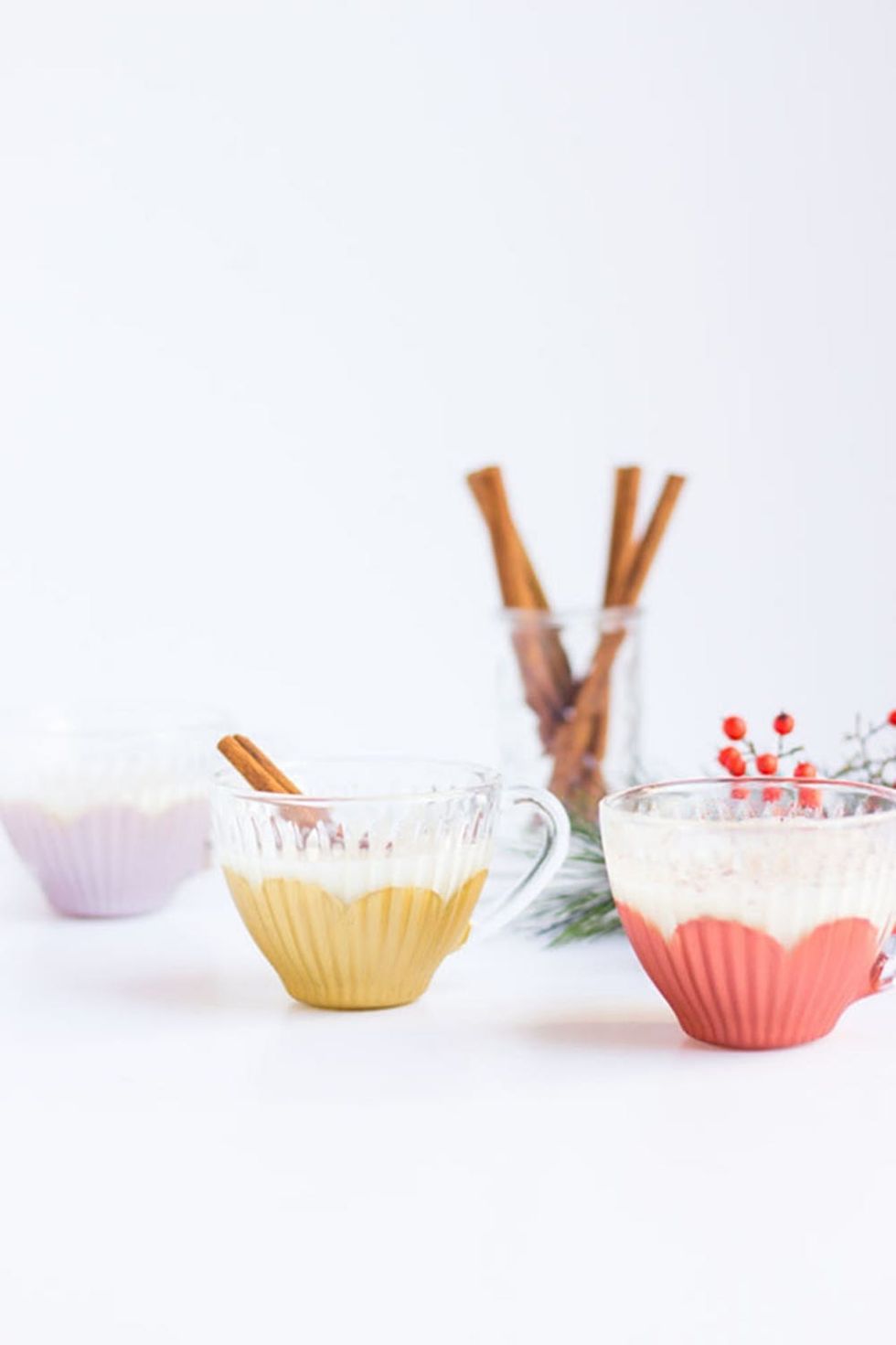 Metallic Eggnog Cups