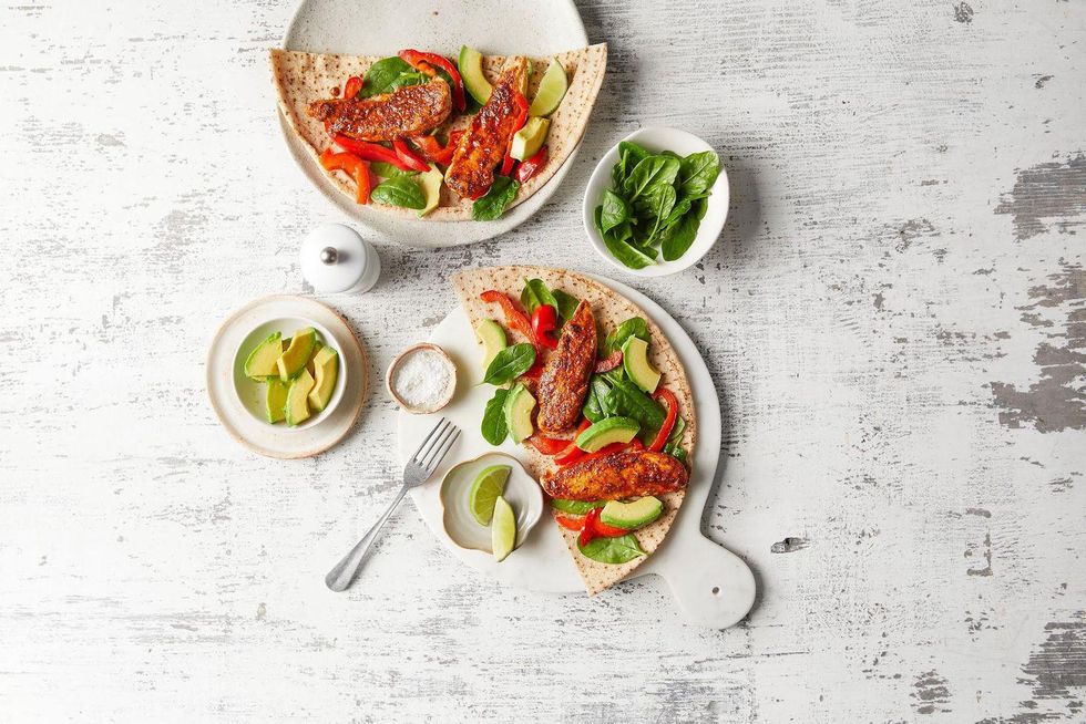 Mexican Chicken & Avocado Wraps