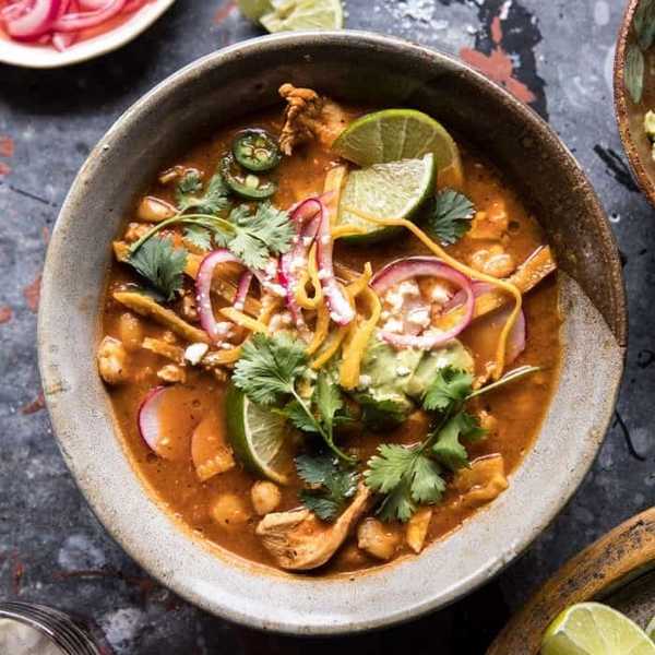 Mexican Hot Pot with Avocado Crema