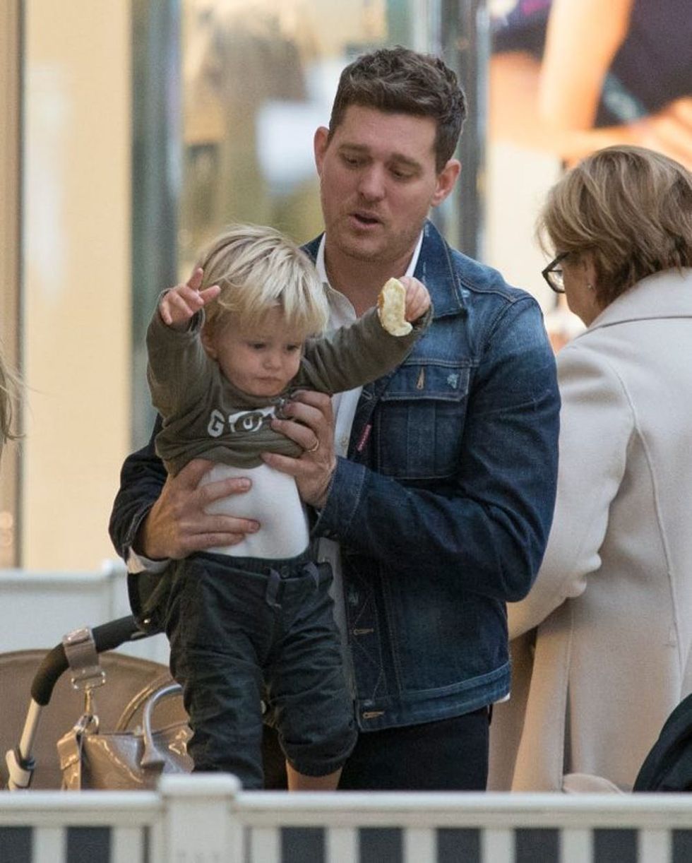 Michael Buble and son Noah