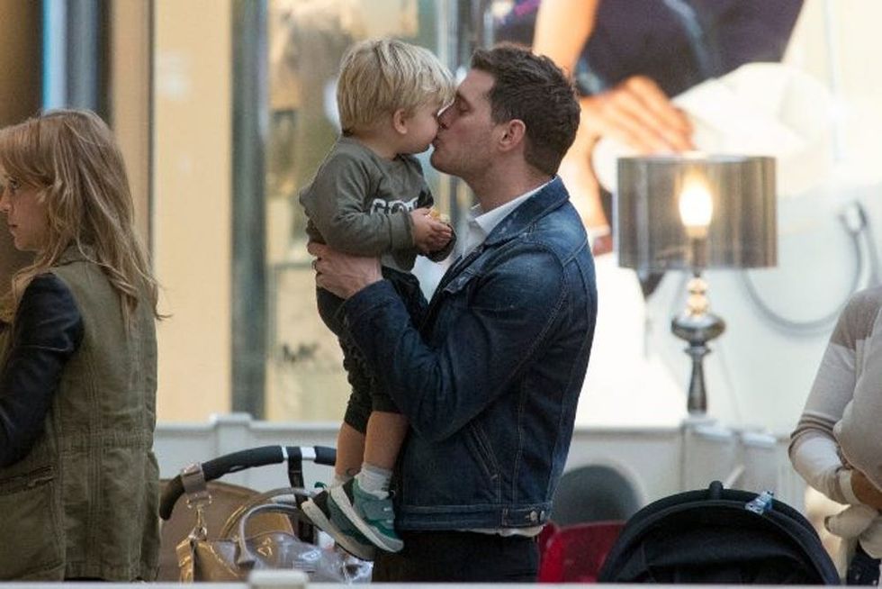 Michael Buble and son Noah