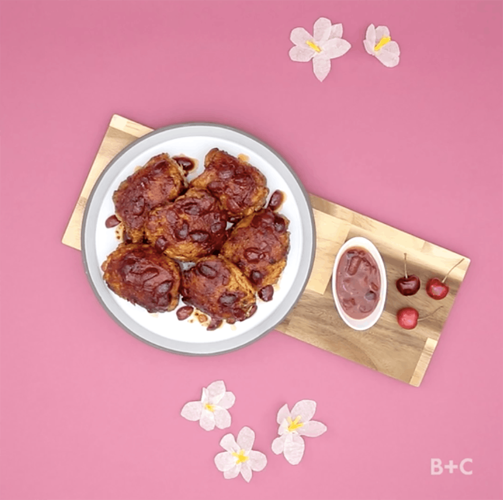 Michigan Cherry-Bourbon Glazed Chicken