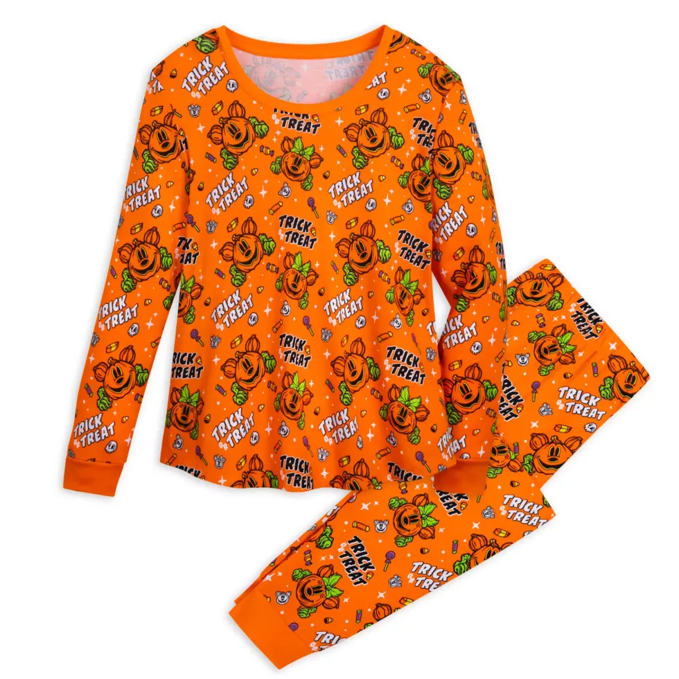 Mickey and Minnie Mouse Halloween Pajama Set