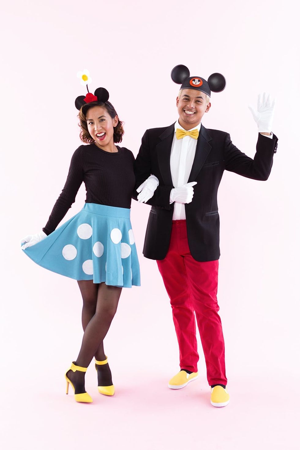 Mickey Mouse and Minnie Mouse Couples Halloween Costume