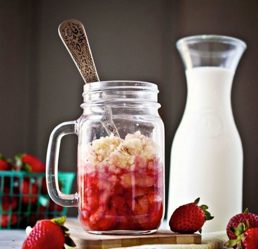 Microwave Berry Cobbler college meals