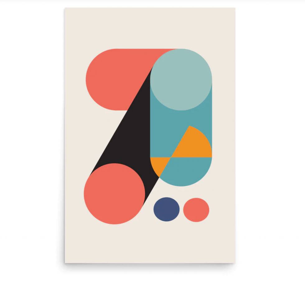 mid century art print