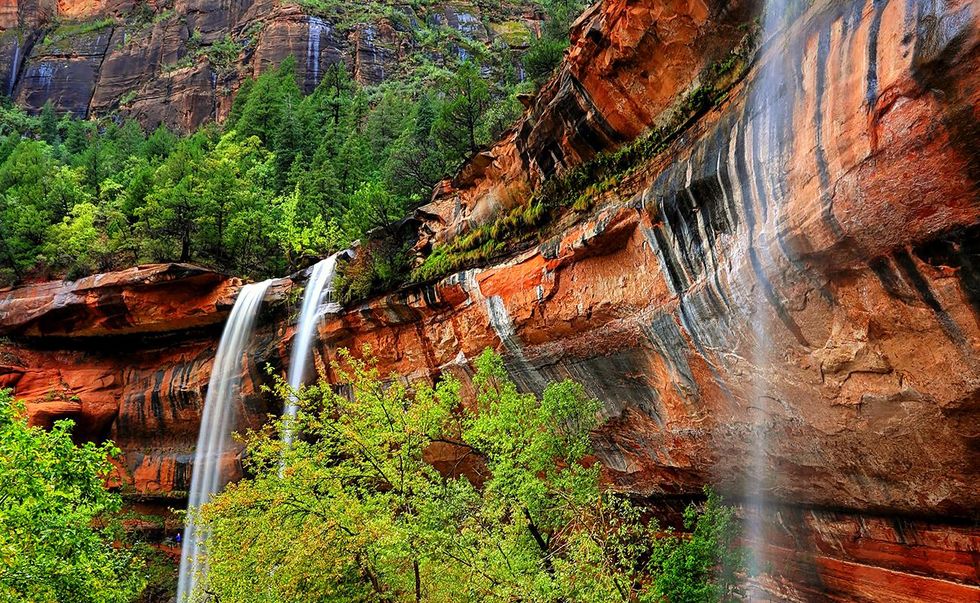 middle emerald pools zion hiking trails