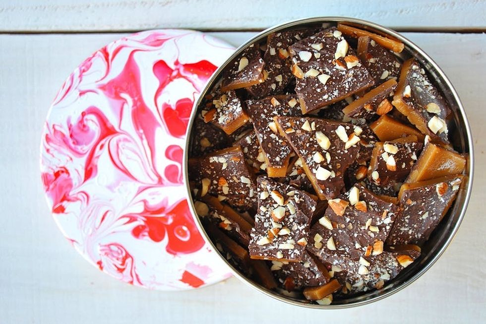 Milk-and-Dark Chocolate Toffee Classic Holiday Foods