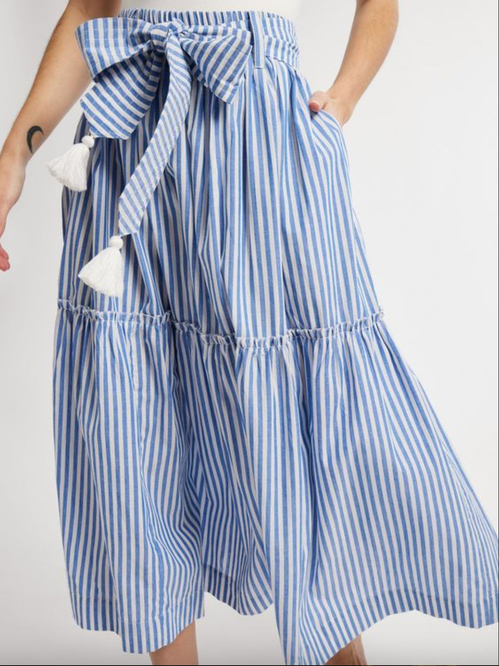 Mille Francoise Skirt in Monaco Stripe