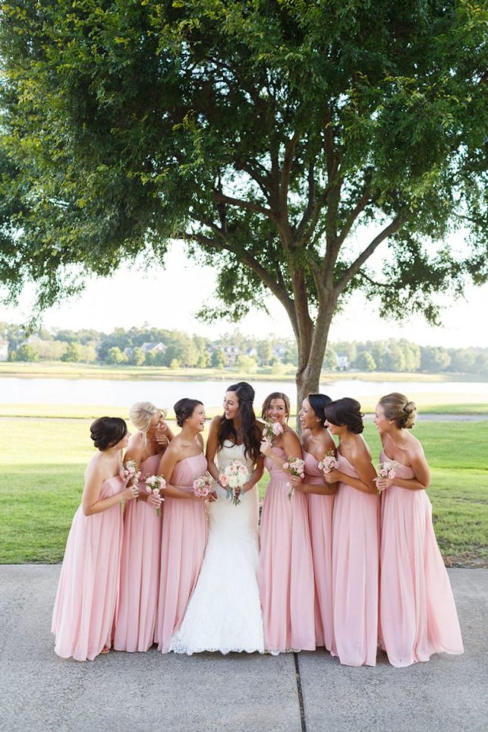 Millennial Pink Bridesmaid Dresses