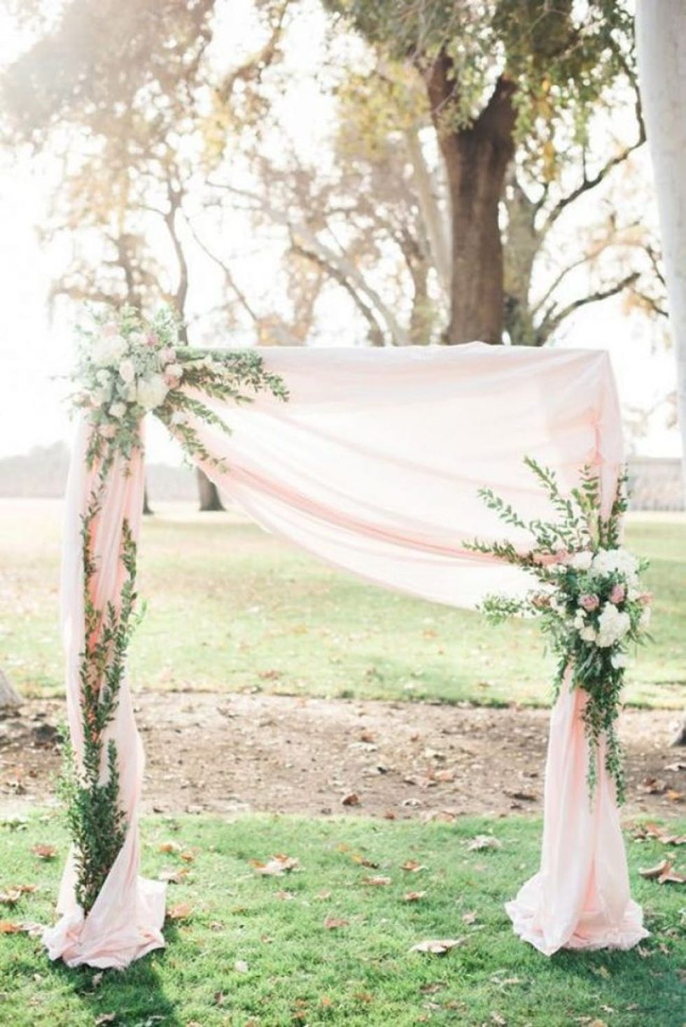 Millennial Pink Ceremony Backdrop