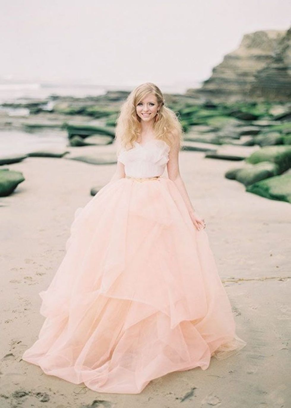 Millennial Pink Wedding Dress