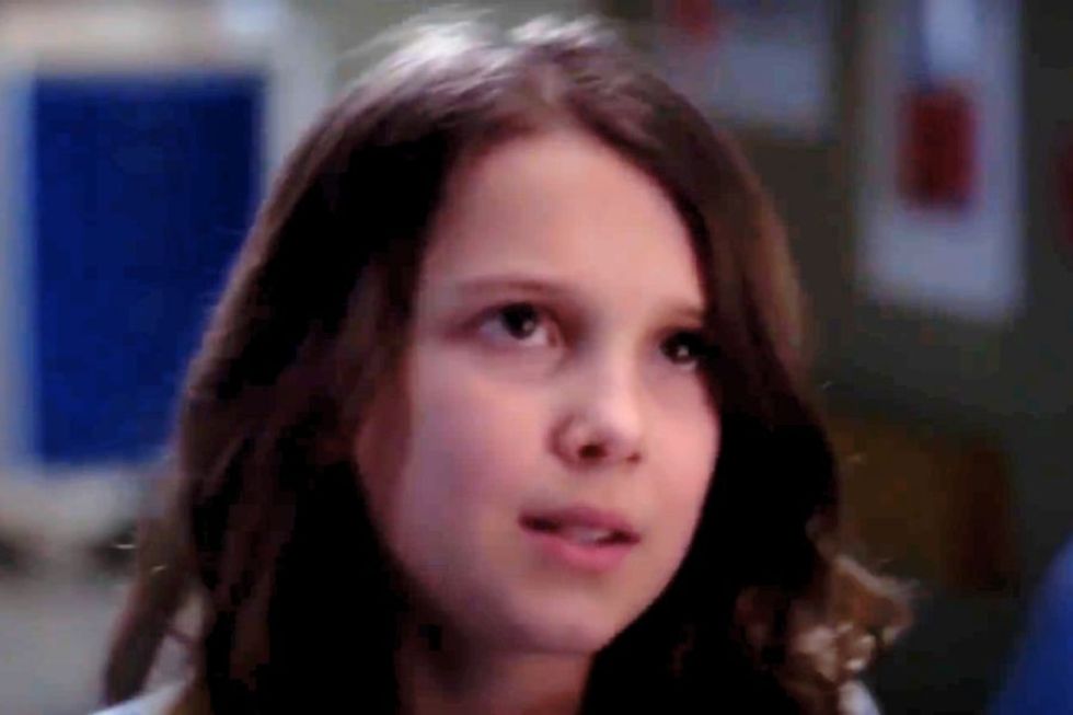 Millie Bobby Brown on grey's anatomy