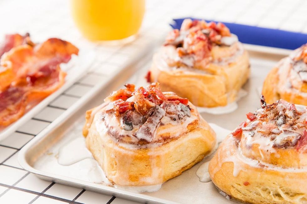 millionaire's bacon cinnamon rolls