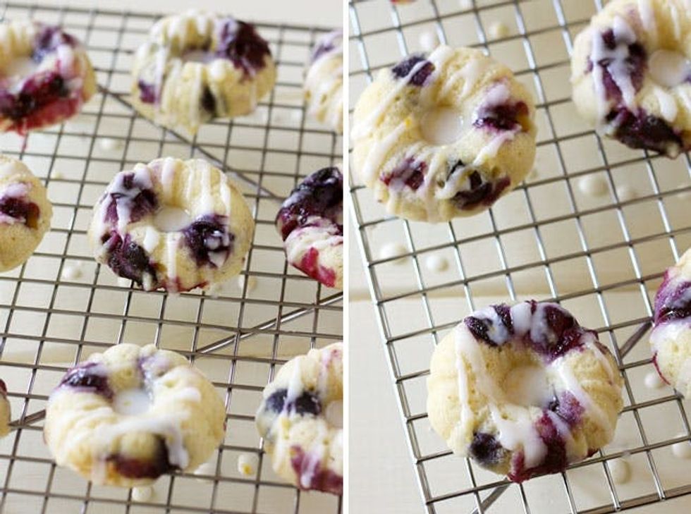 Mini Blueberry Lemon Bundt Cakes