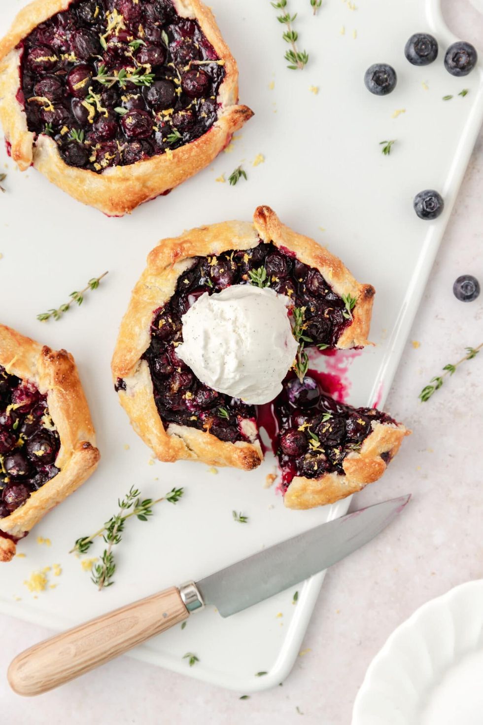 Mini Blueberry Thyme Galettes