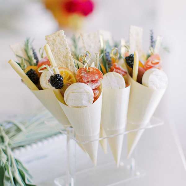 mini charcuterie cones Finger Food Ideas