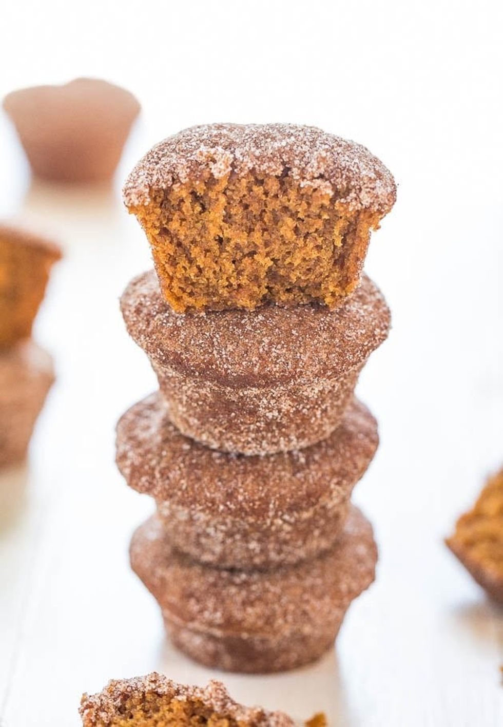 Mini Cinnamon Sugar Pumpkin Muffins