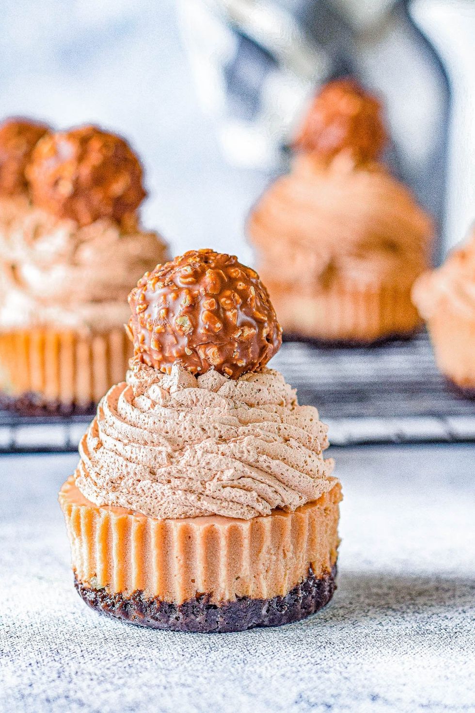 Mini Ferrero Rocher Cheesecake