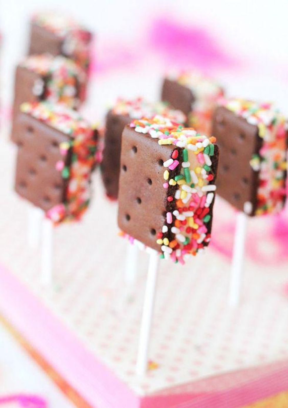 Mini Ice Cream Sandwich Pops