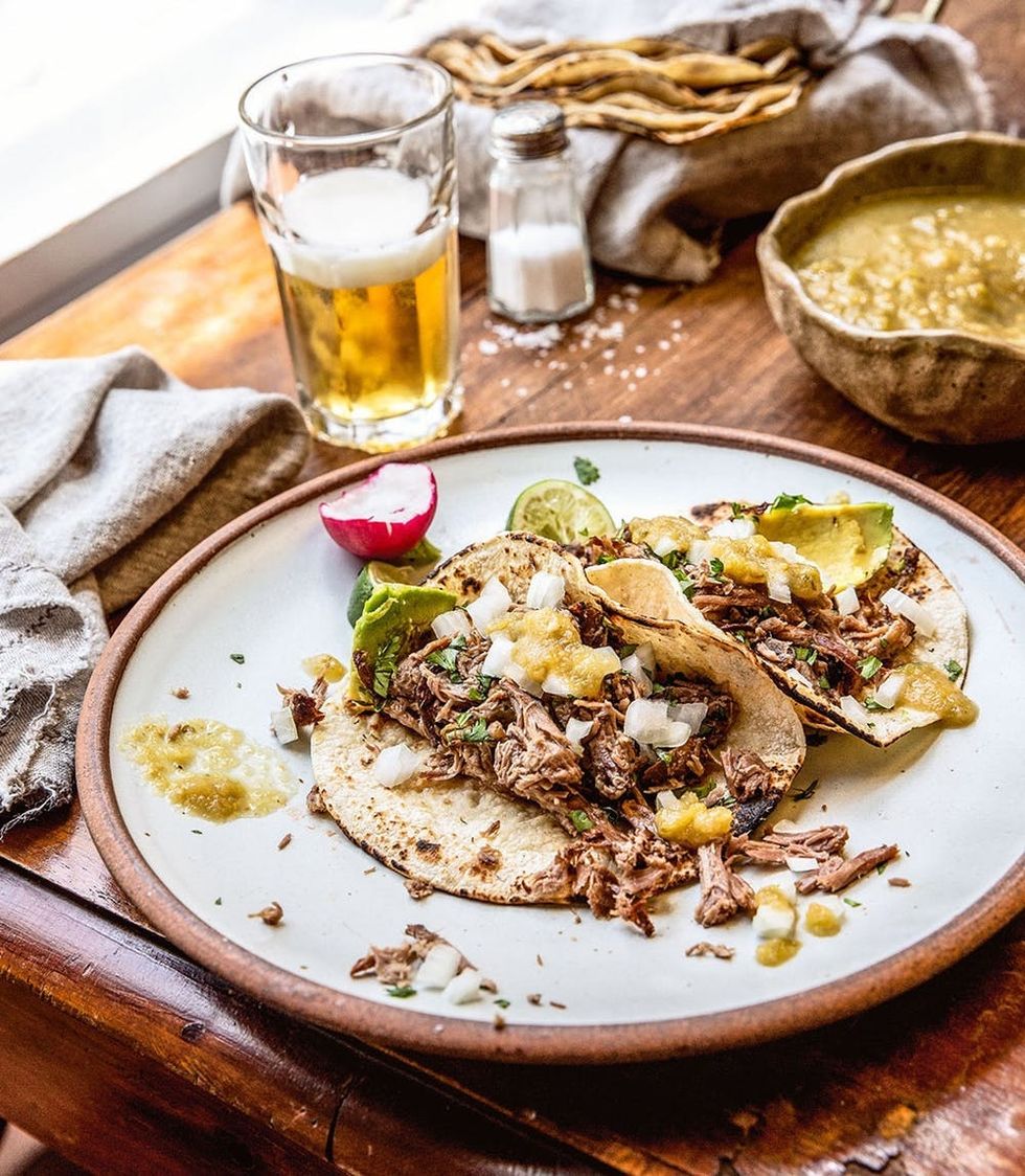 Mini Slow-Cooker Lamb Tacos