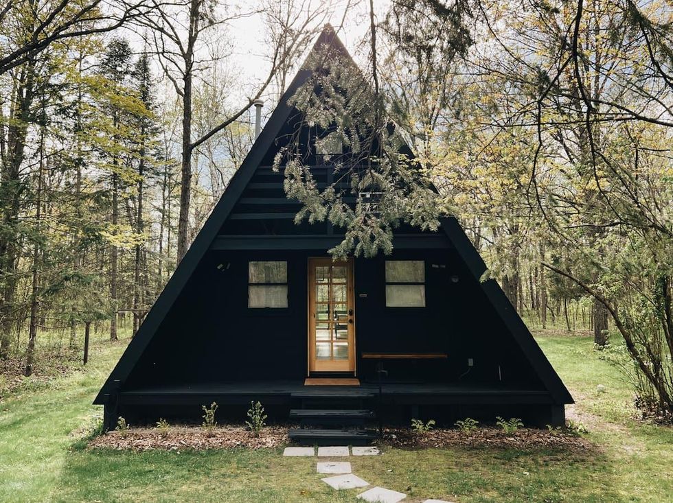 minnesota scandinavian a frame cabin