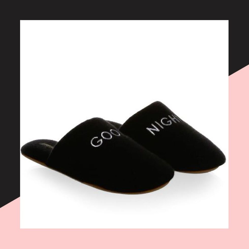 Minnie Rose Goodnight Cashmere Slippers