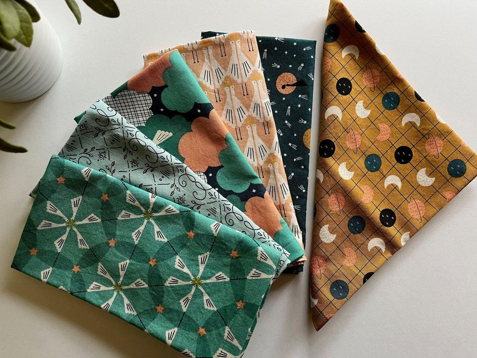 Mismatched Large Dinner Napkins