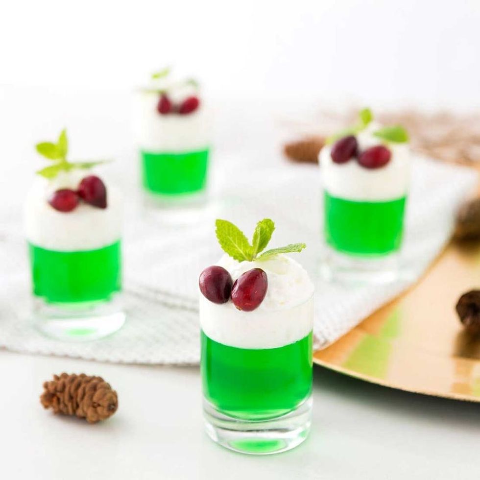 Mistletoe Jello Shots