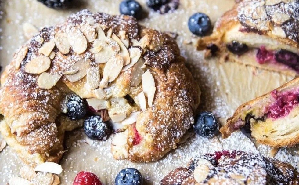Mixed Berry Almond Croissants