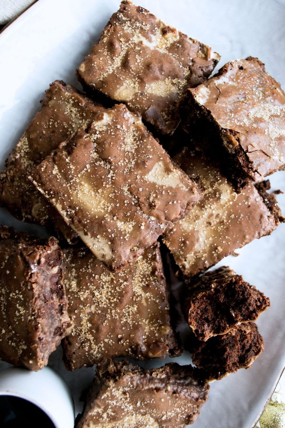 Mocha Brownies with Espresso Glaze