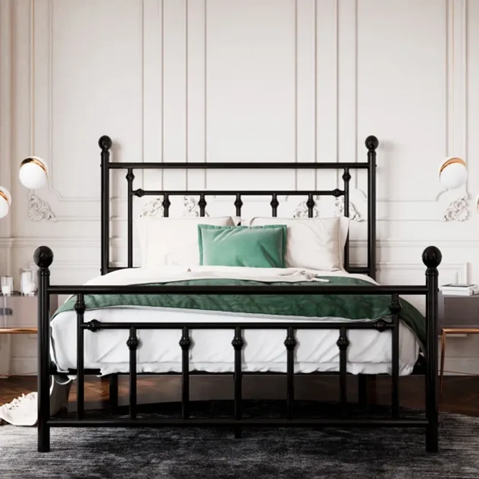 Modern Farmhouse Metal Bed