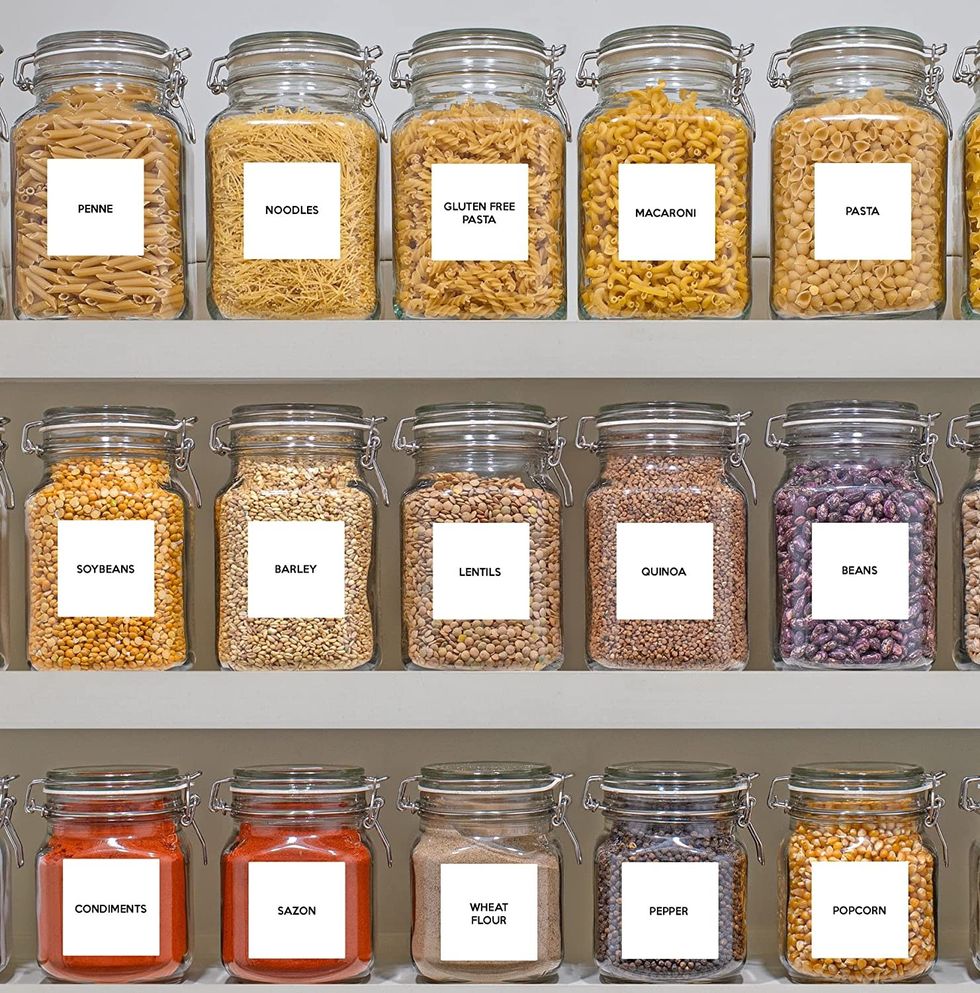 Modern Kitchen Pantry 144 Labels for Food Storage Containers