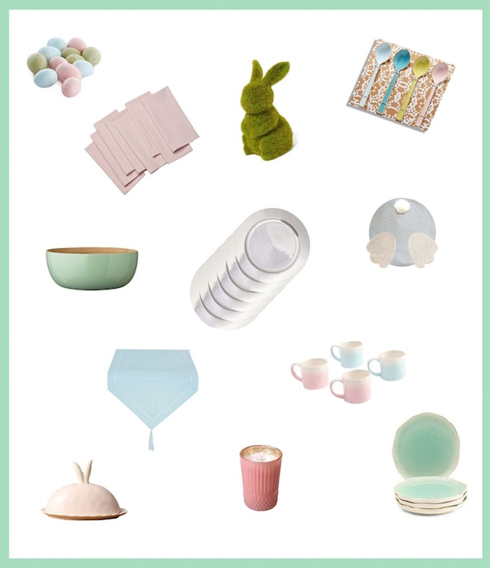 Modern Pastel Easter Tablescape Ideas