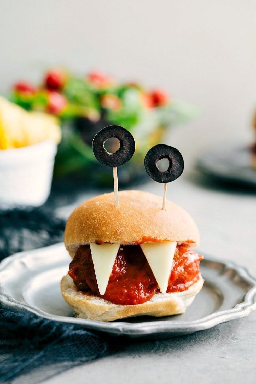 Monstrous Meatball Sliders