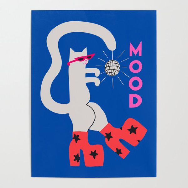 mood cat poster
